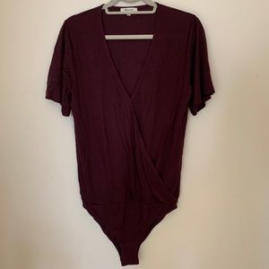 Cross front bodysuit